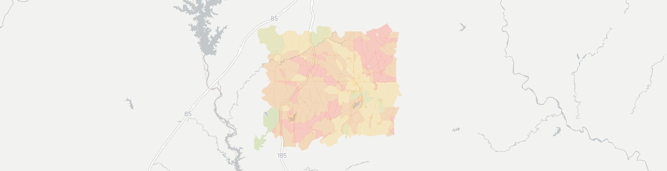Pine Mountain Internet Competition Map. Click for interactive map
