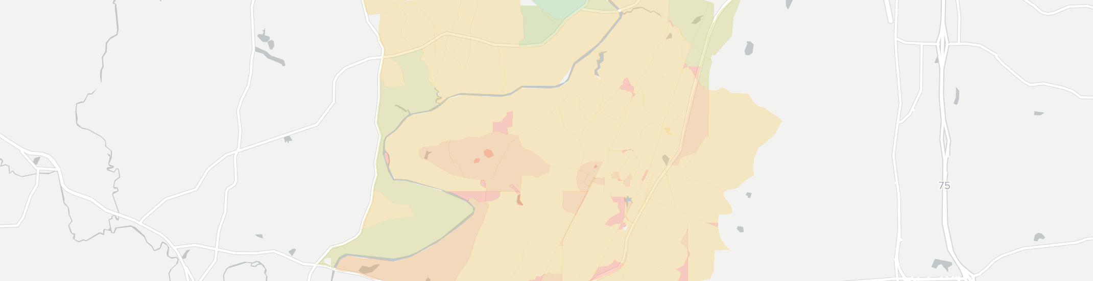 Plainville Internet Competition Map. Click for interactive map.