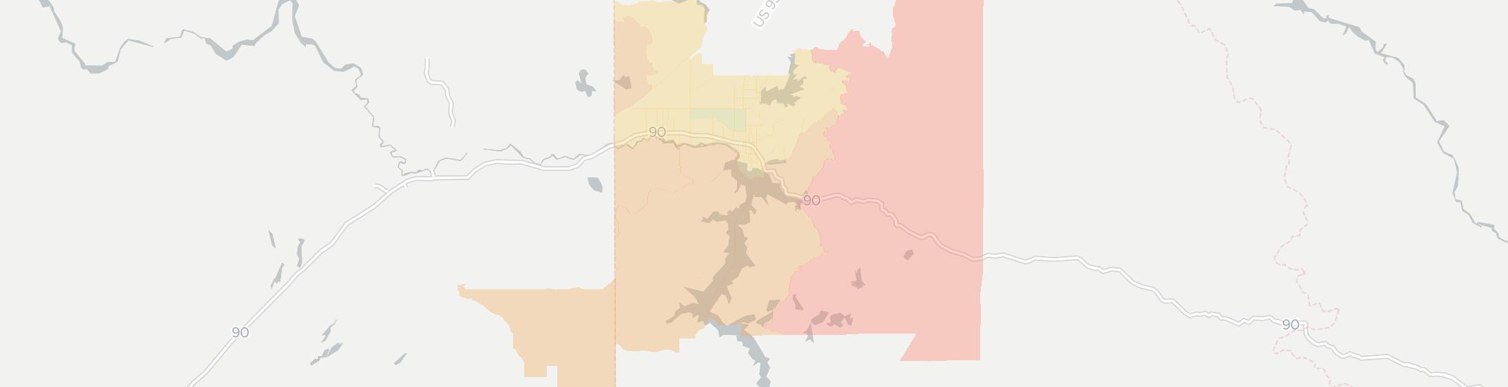 Coeur D Alene Internet Competition Map. Click for interactive map.