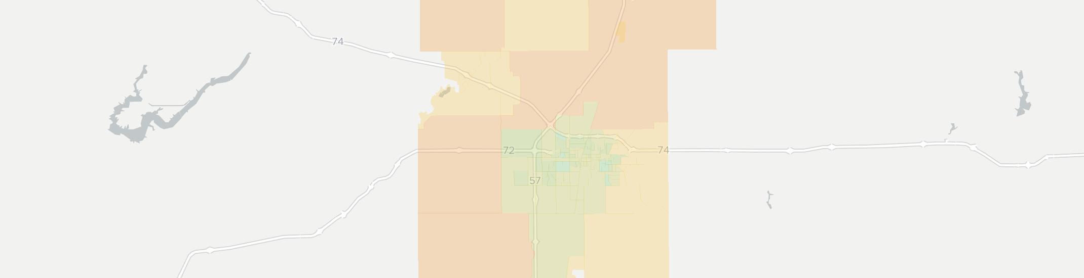 Champaign Internet Competition Map. Click for interactive map