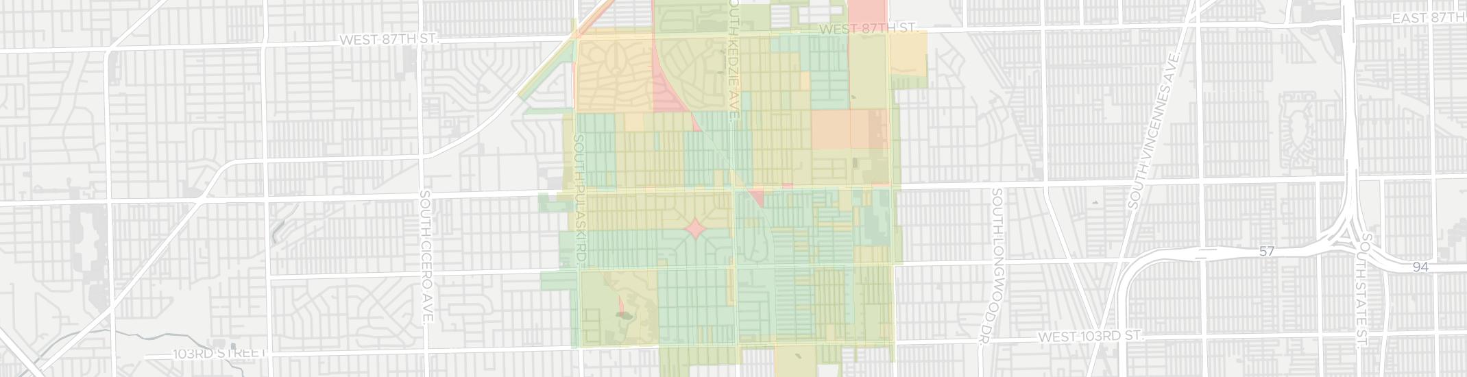 Evergreen Park Internet Competition Map. Click for interactive map.