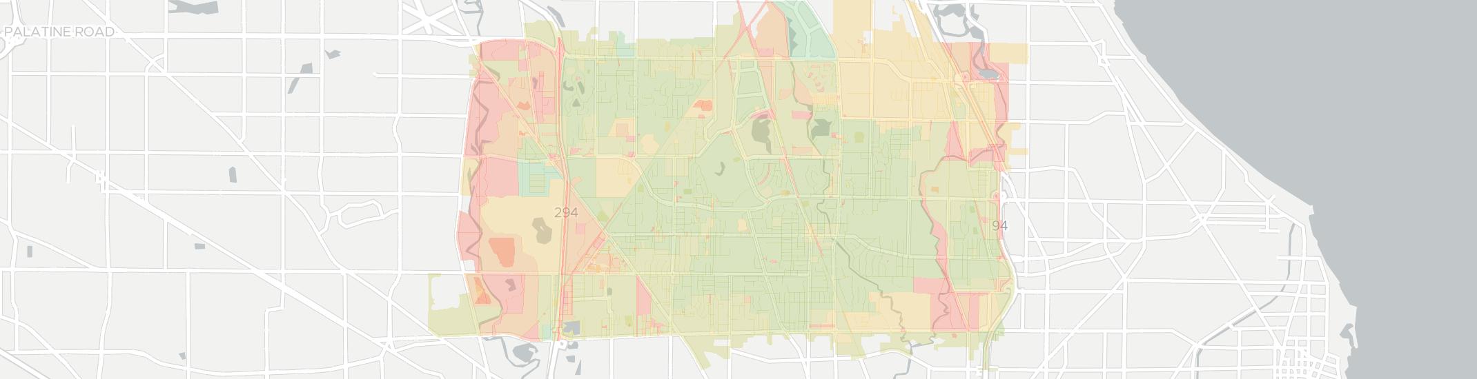 Glenview Internet Competition Map. Click for interactive map.
