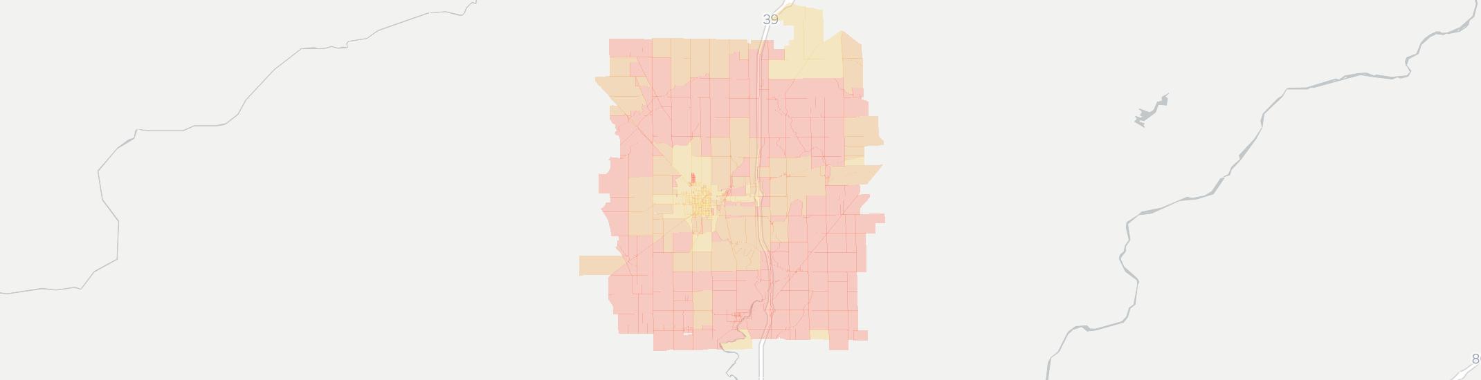 Mendota Internet Competition Map. Click for interactive map.