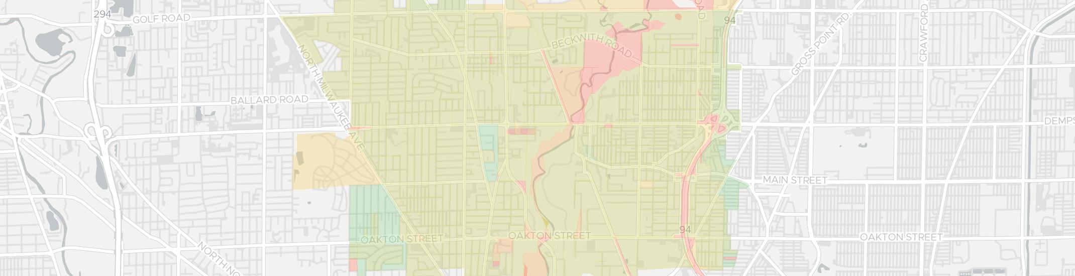 Morton Grove Internet Competition Map. Click for interactive map.