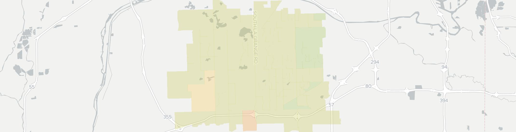 Orland Park Internet Competition Map. Click for interactive map