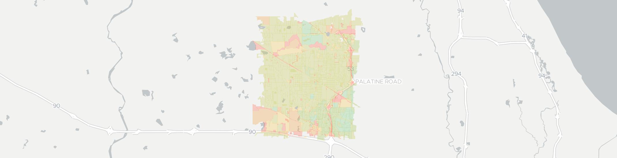 Palatine Internet Competition Map. Click for interactive map