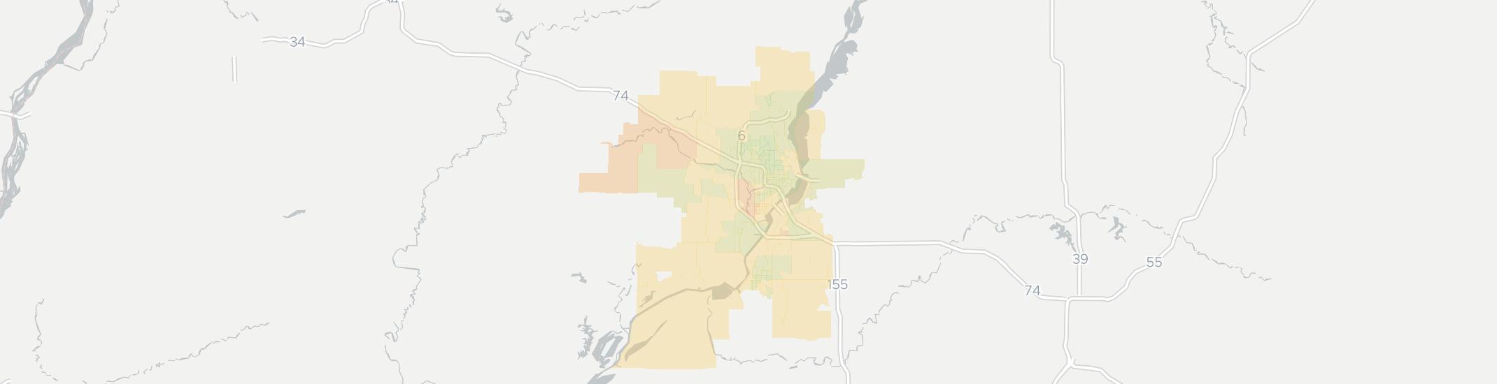 Peoria Internet Competition Map. Click for interactive map