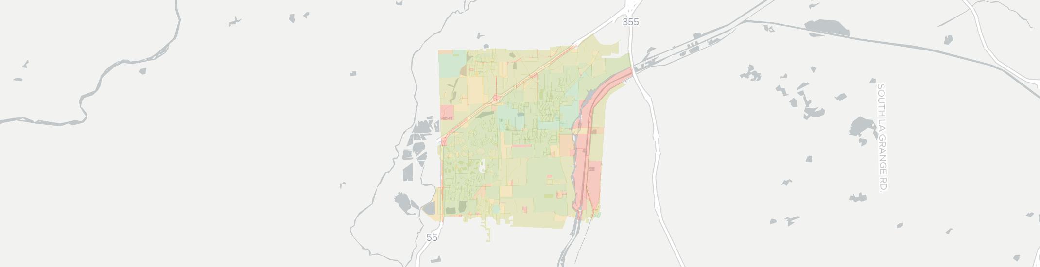 Romeoville Internet Competition Map. Click for interactive map.