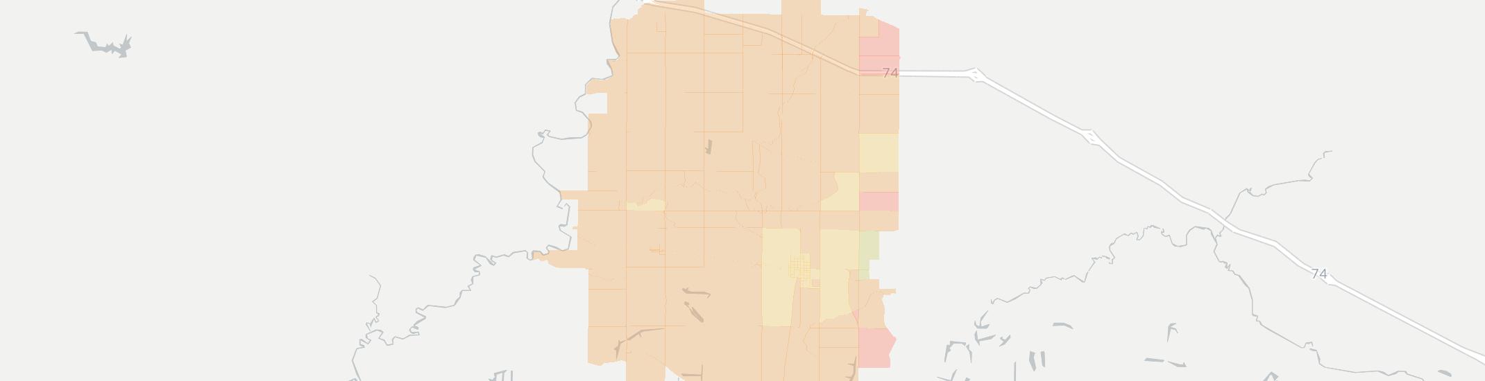 Yates City Internet Competition Map. Click for interactive map.