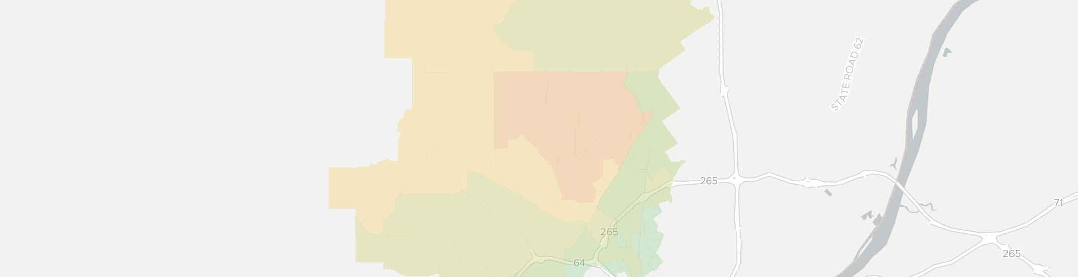 Floyds Knobs Internet Competition Map. Click for interactive map.