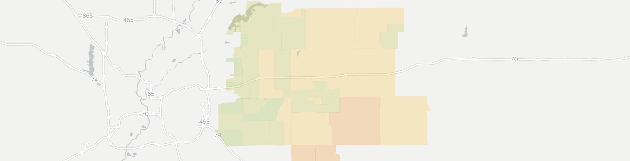 Greenfield Internet Competition Map. Click for interactive map
