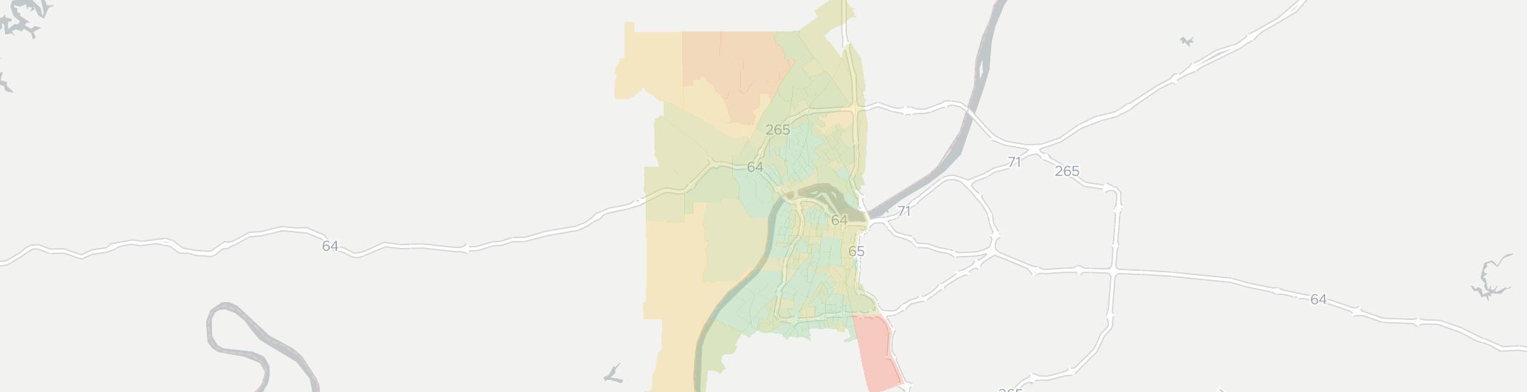 New Albany Internet Competition Map. Click for interactive map.