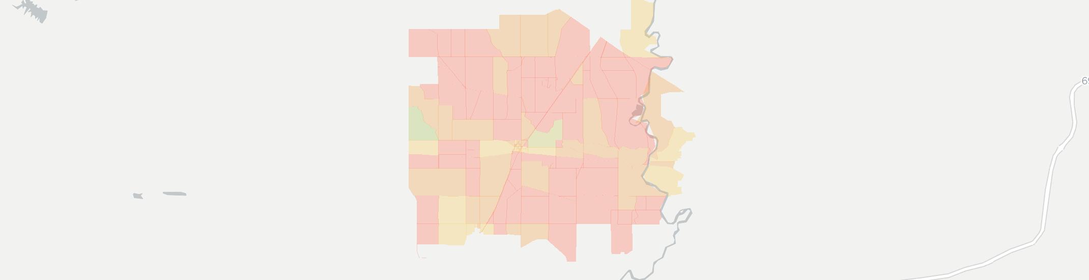 Switz City Internet Competition Map. Click for interactive map.