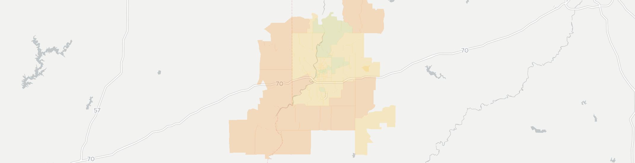 Terre Haute Internet Competition Map. Click for interactive map.