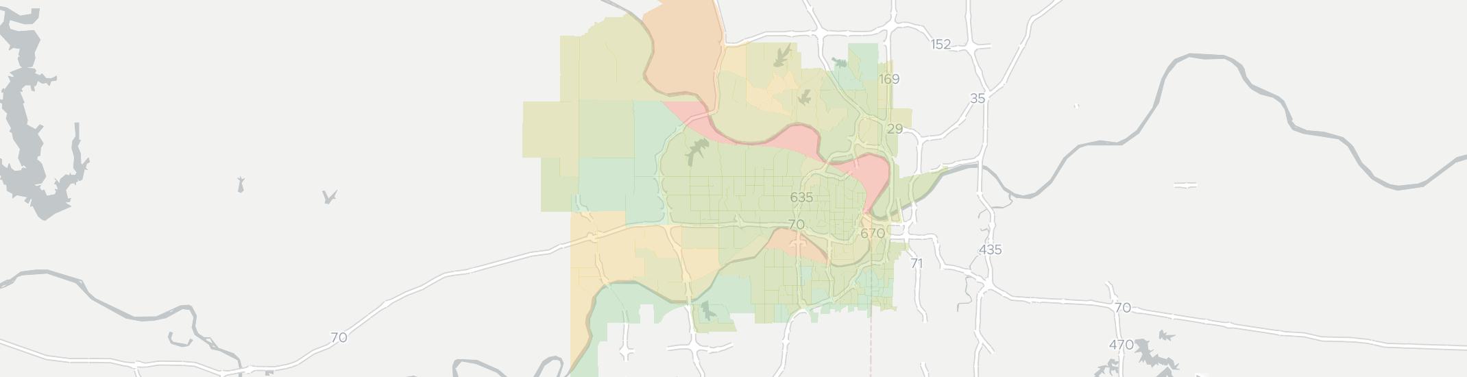 Kansas City Internet Competition Map. Click for interactive map.