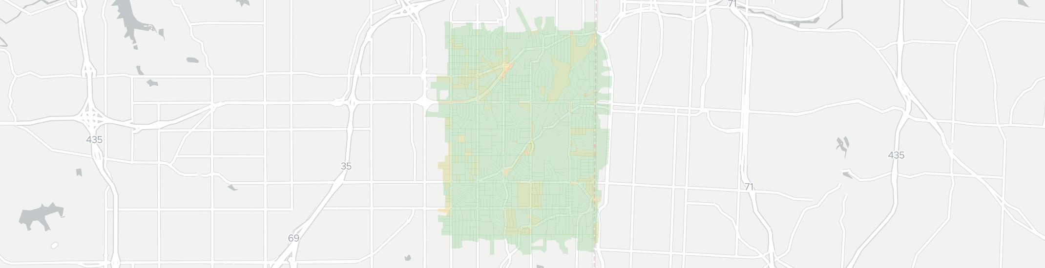 Prairie Village Internet Competition Map. Click for interactive map.