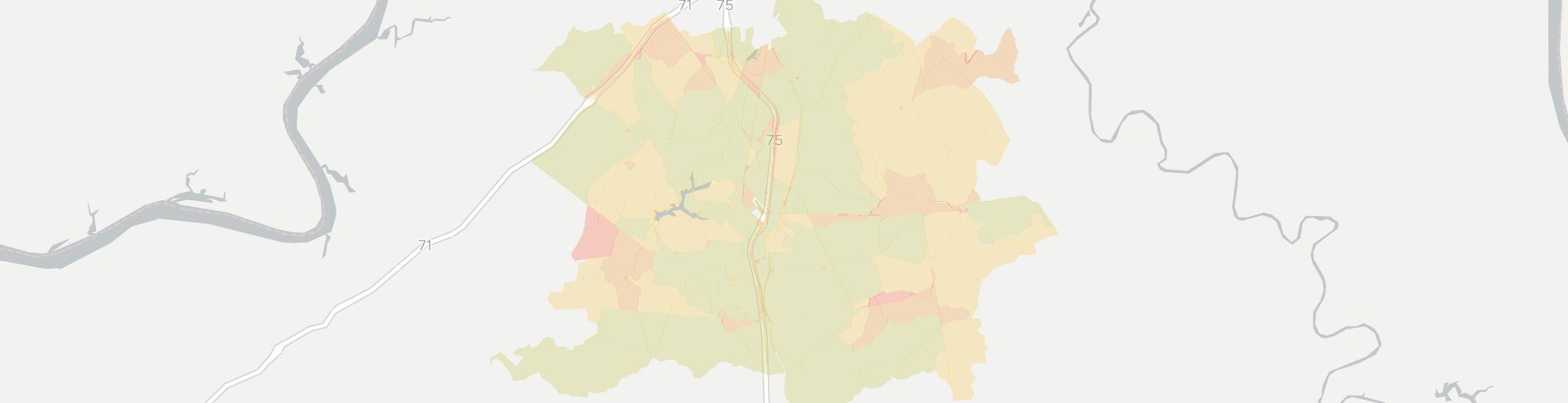 Crittenden Internet Competition Map. Click for interactive map