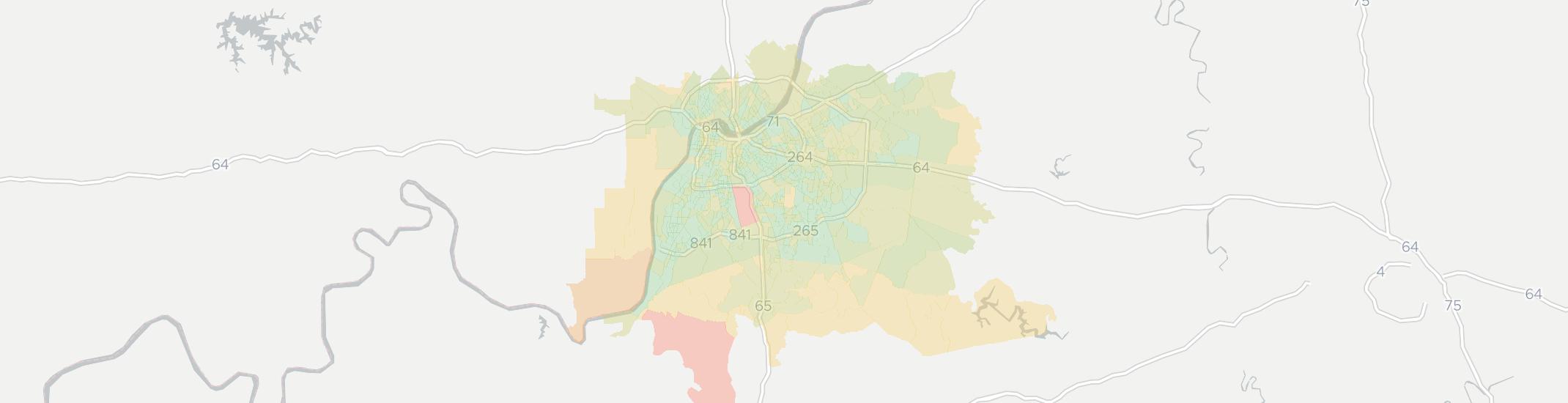 Louisville Internet Competition Map. Click for interactive map