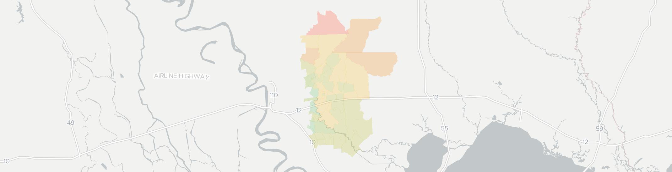 Denham Springs Internet Competition Map. Click for interactive map