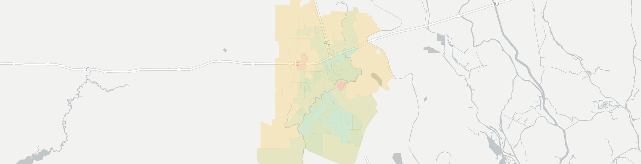 Lafayette Internet Competition Map. Click for interactive map