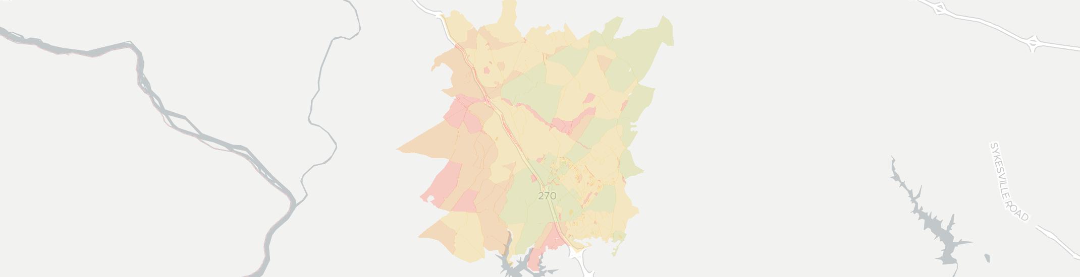 Clarksburg Internet Competition Map. Click for interactive map.