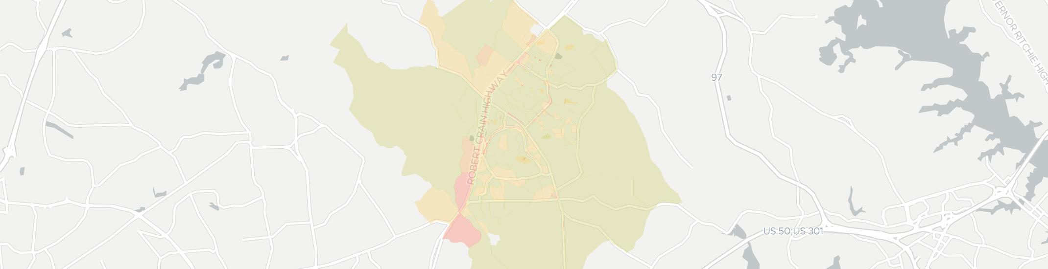 Crofton Internet Competition Map. Click for interactive map.