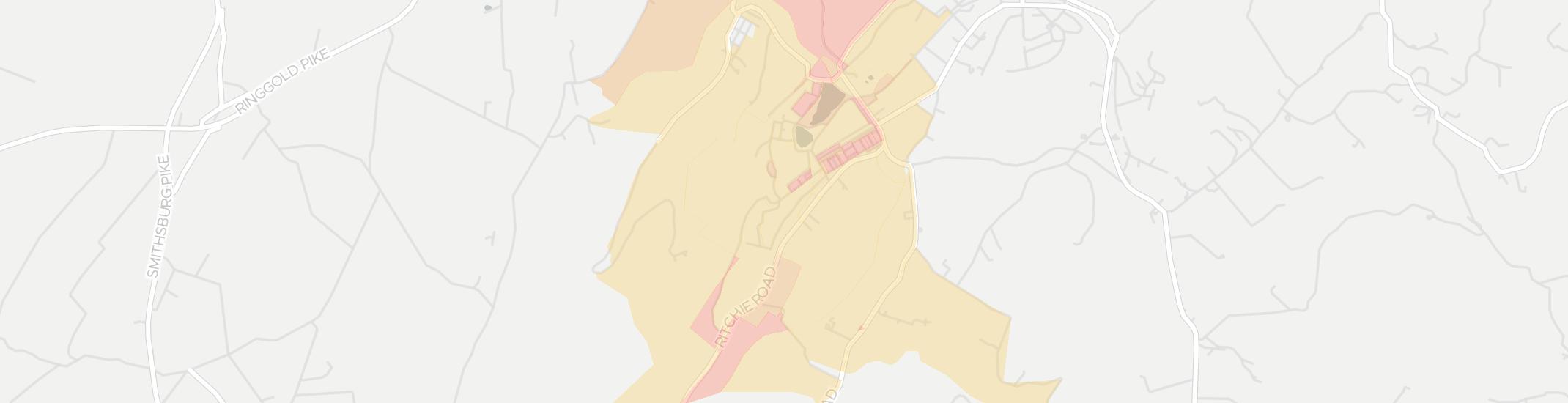 Fort Ritchie Internet Competition Map. Click for interactive map.