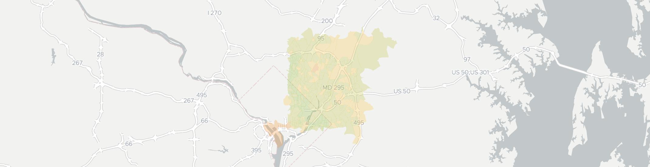 Hyattsville Internet Competition Map. Click for interactive map