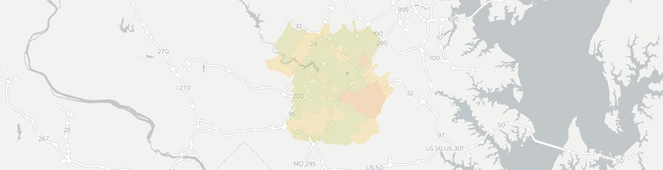 Laurel Internet Competition Map. Click for interactive map