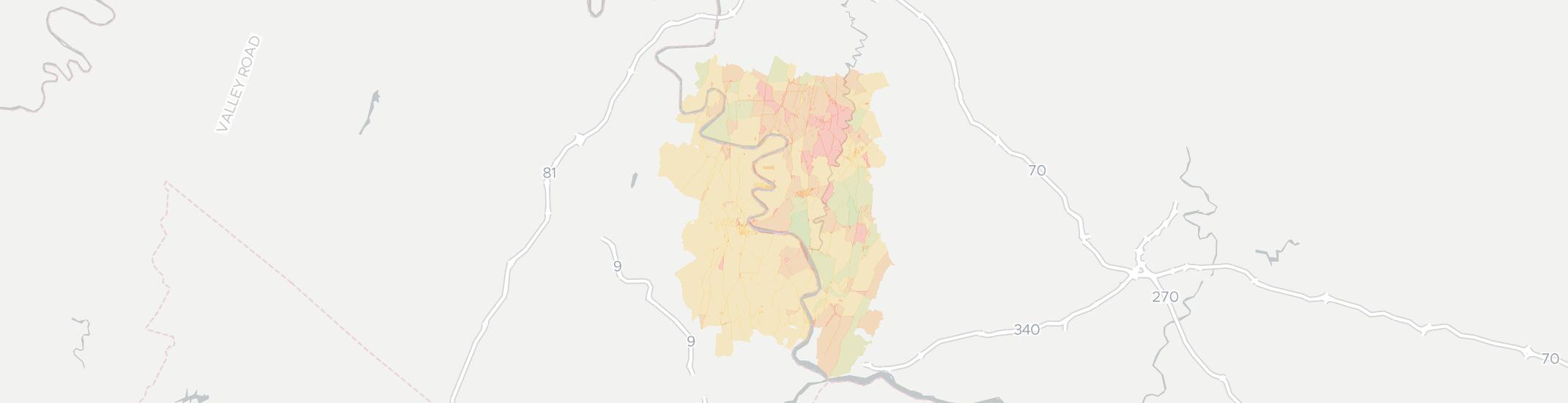 Sharpsburg Internet Competition Map. Click for interactive map.