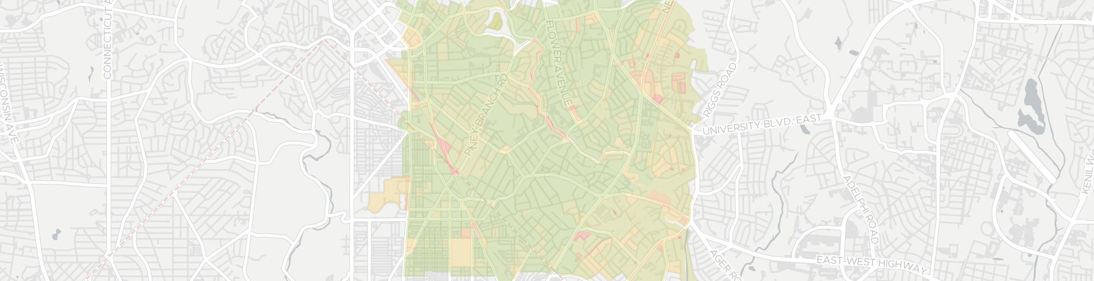 Takoma Park Internet Competition Map. Click for interactive map.