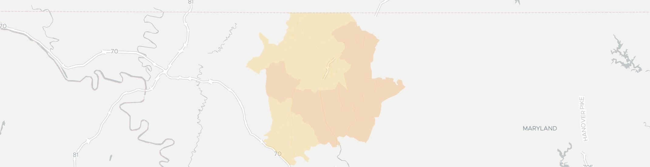 Thurmont Internet Competition Map. Click for interactive map