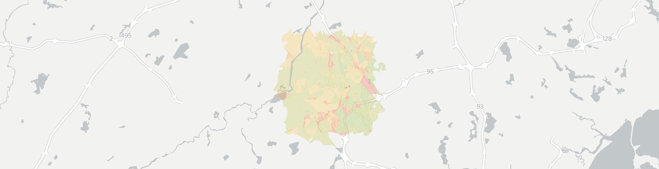 Bedford Internet Competition Map. Click for interactive map