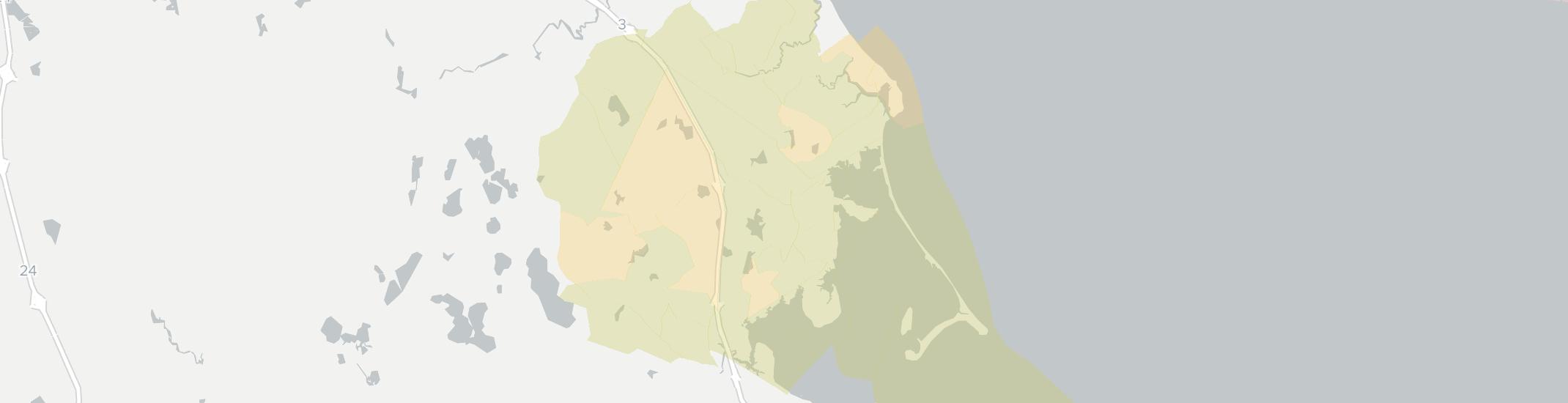 Duxbury Internet Competition Map. Click for interactive map.