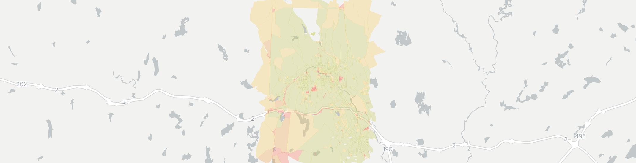 Fitchburg Internet Competition Map. Click for interactive map.