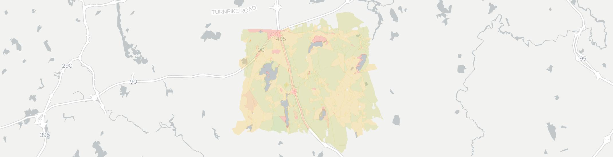 Hopkinton Internet Competition Map. Click for interactive map.