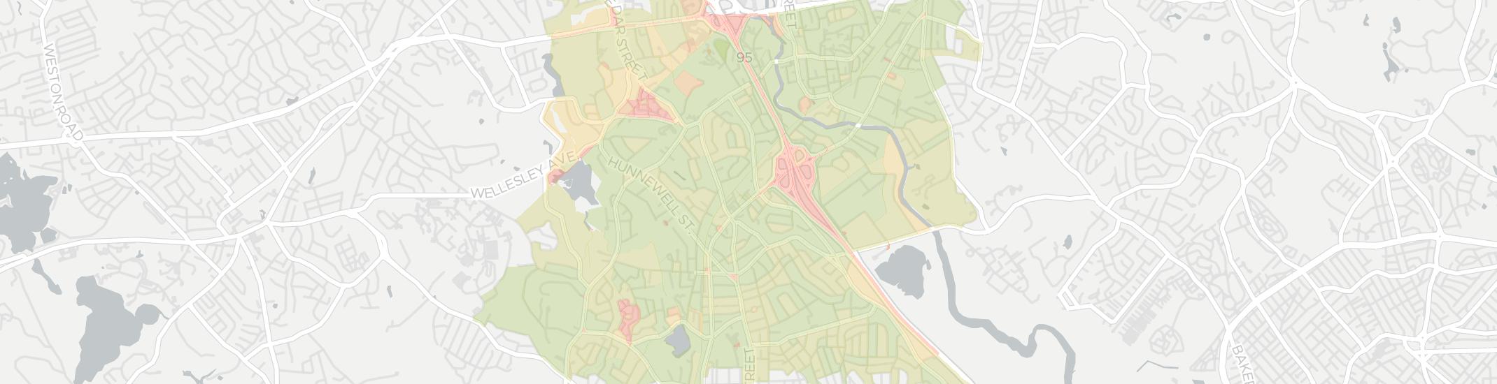 Needham Heights Internet Competition Map. Click for interactive map.