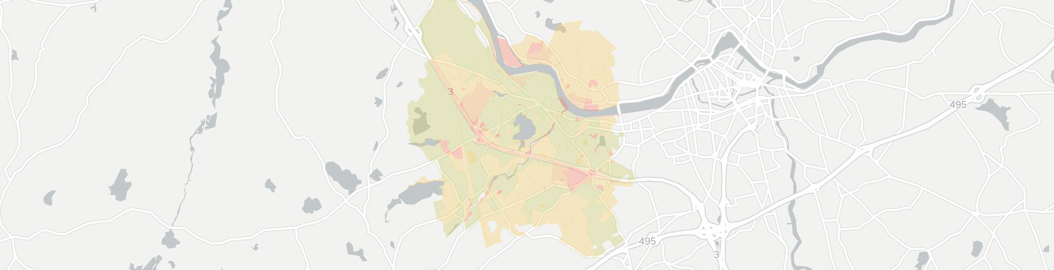 North Chelmsford Internet Competition Map. Click for interactive map