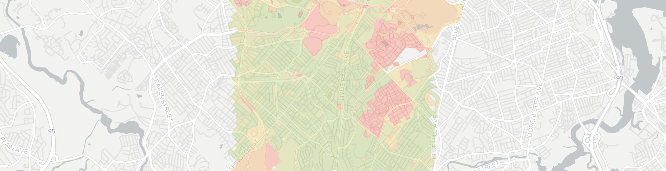 Roslindale Internet Competition Map. Click for interactive map.