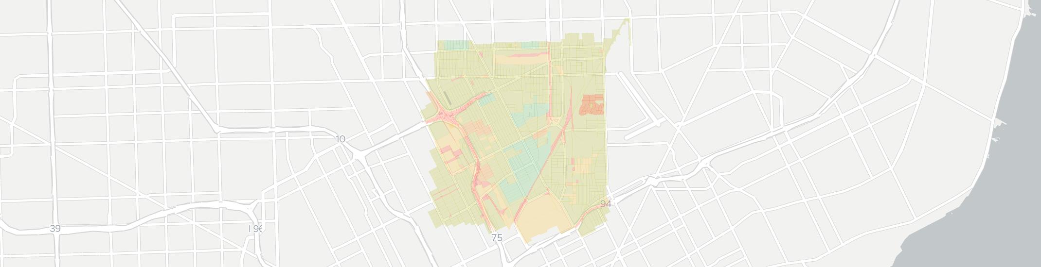 Hamtramck Internet Competition Map. Click for interactive map.
