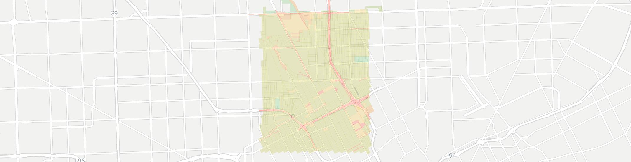 Highland Park Internet Competition Map. Click for interactive map.