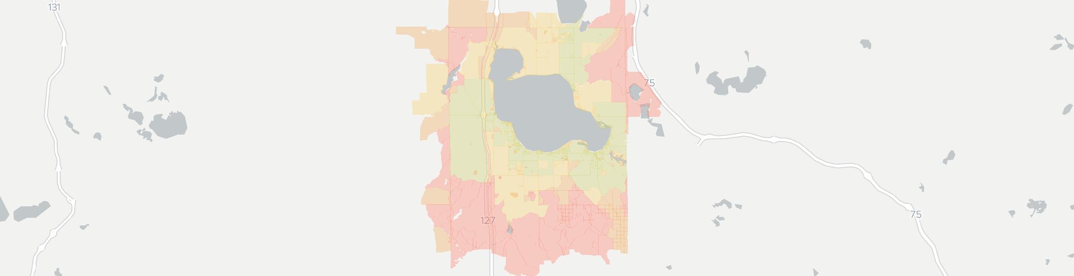 Houghton Lake Internet Competition Map. Click for interactive map.