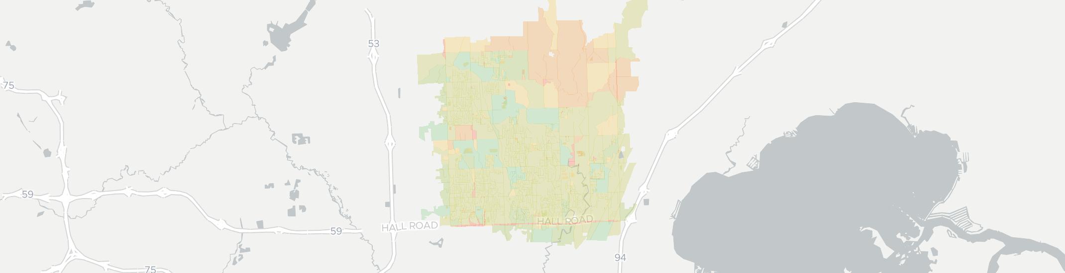 Macomb Internet Competition Map. Click for interactive map