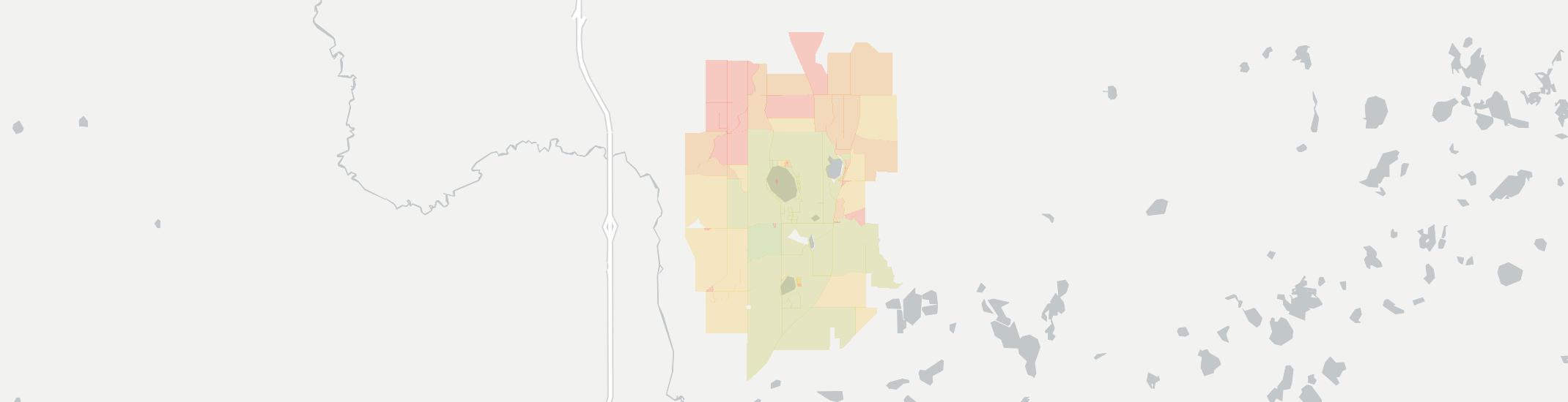 Pleasant Lake Internet Competition Map. Click for interactive map.