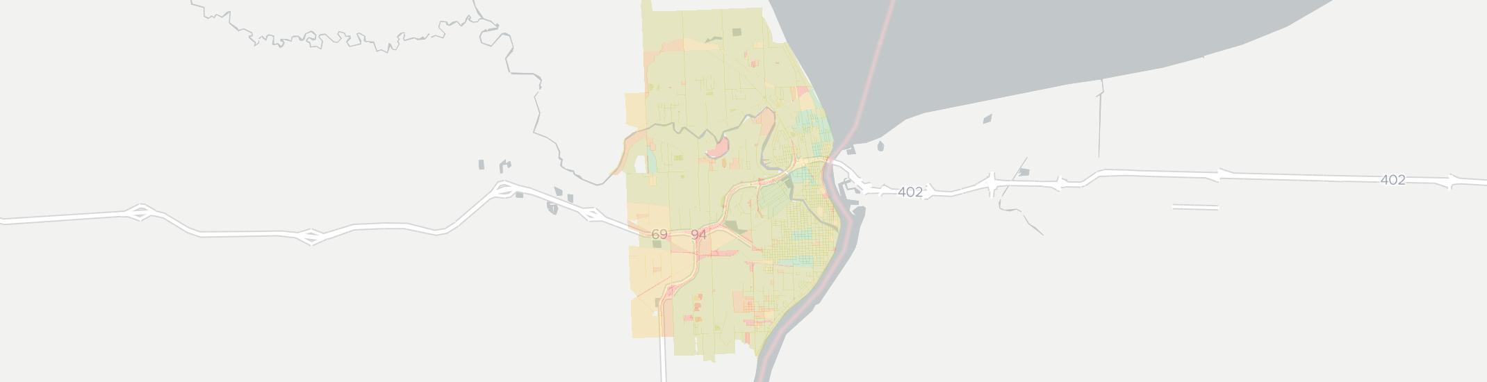 Port Huron Internet Competition Map. Click for interactive map.