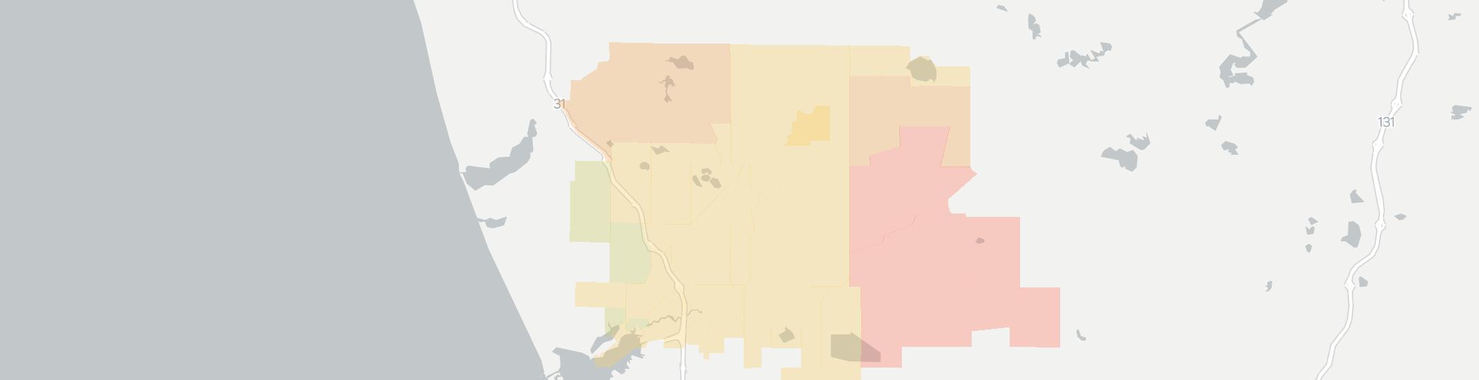 Twin Lake Internet Competition Map. Click for interactive map