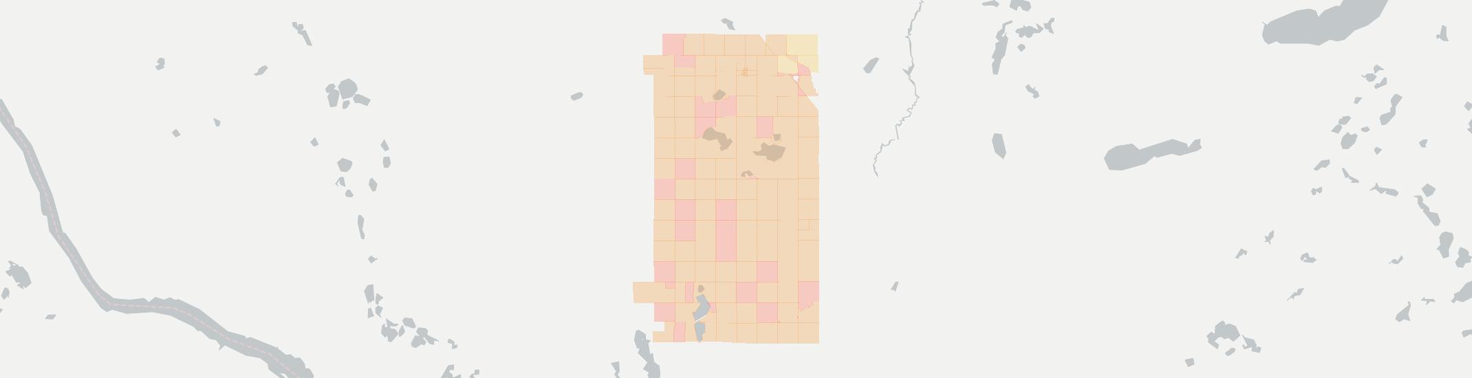 Alberta Internet Competition Map. Click for interactive map
