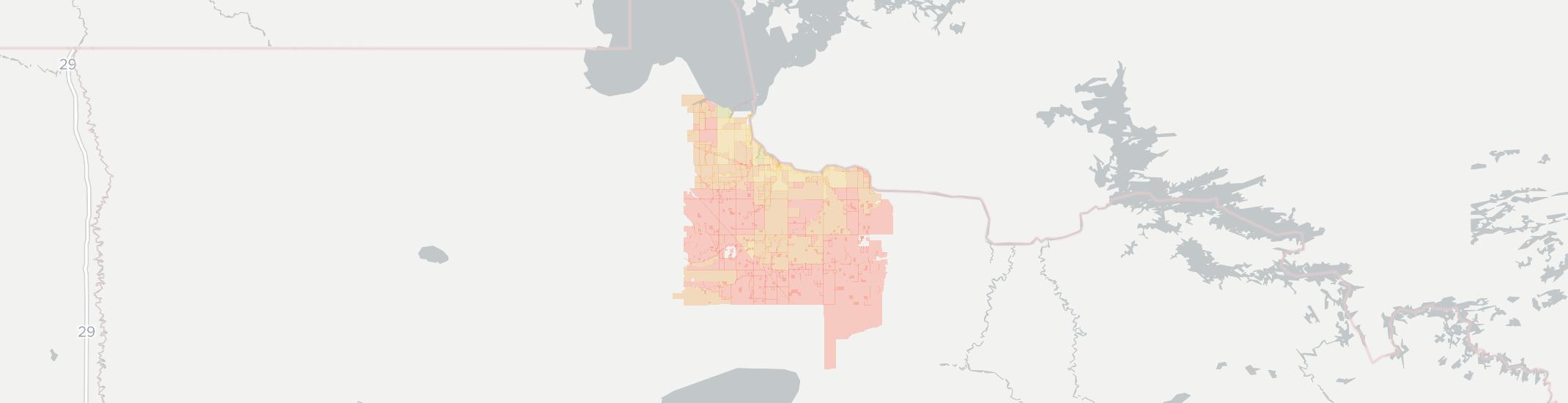 Baudette Internet Competition Map. Click for interactive map.