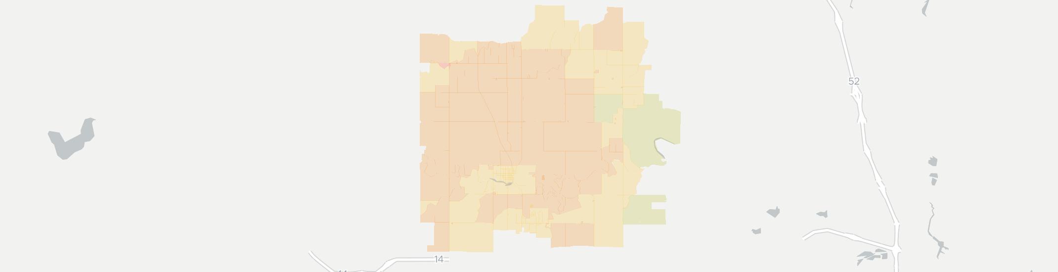 Mantorville Internet Competition Map. Click for interactive map.