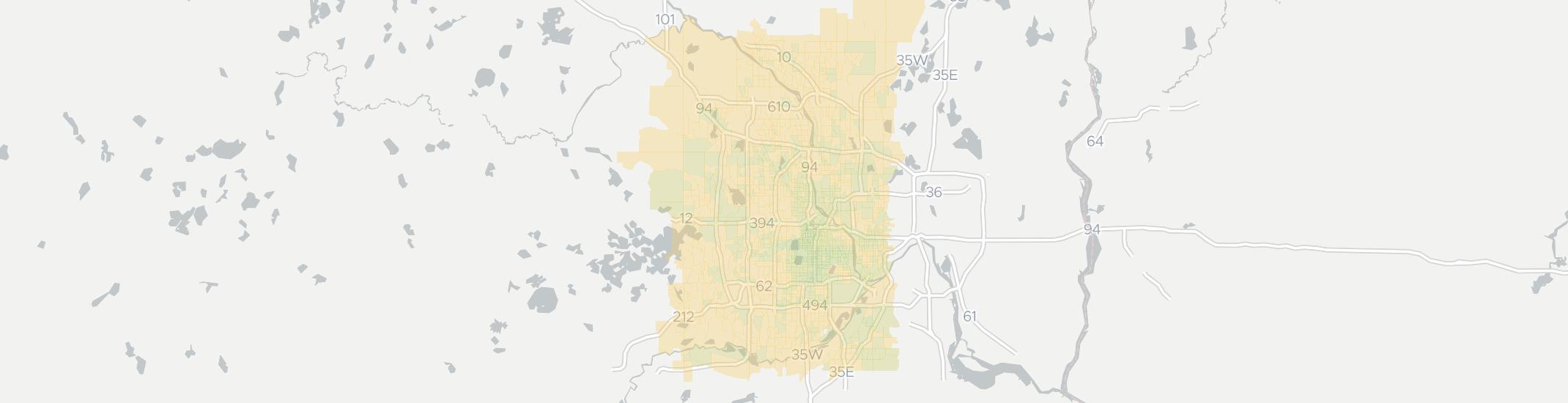 Minneapolis Internet Competition Map. Click for interactive map.